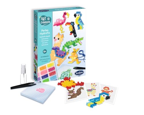Kit de manualidades con colgante de pixel que mejora la psicomotricidad fina desde 5 años