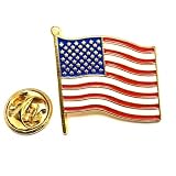 American Flag Lapel Pin – Premium Metal/Enamel USA Pin with Secure Butterfly Clutch – Patriotic Waving Flag Brooch for Suits, Jackets, Hats, Veterans & 4th of July