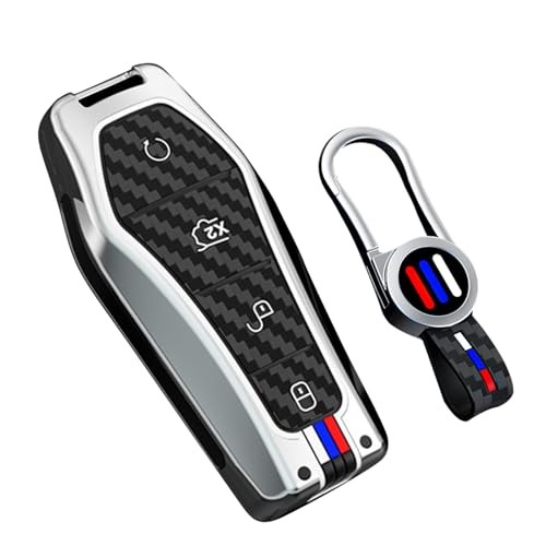 Bande lumineuse clé BYD Qin Plus accessoire de protection texture carbone