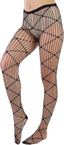 Image of ToBeInStyle Women's Large Mesh Fishnet Patterned Pantyhose Tights