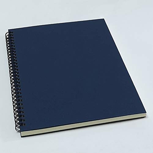 Yuree B5 Spiral Notebook Lined, Spiral Ruled Journal With Hard Kraft Cover, 70 Sheets (140 Pages), 10.3" X 7.2", 3-Pack, Blue #TOP5