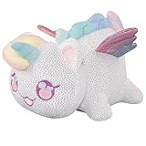 Ellelise Cat Stuffed Animal Mee Meows Plush,Soft Cat Plush Doll Birthday, Party Gift for Kids Girlfriend and Sisters (White Dazzle)