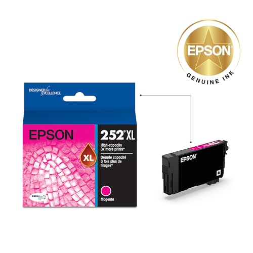 Image of Epson 252XL Genuine High Capacity Magenta Ink Cartridge T252XL320