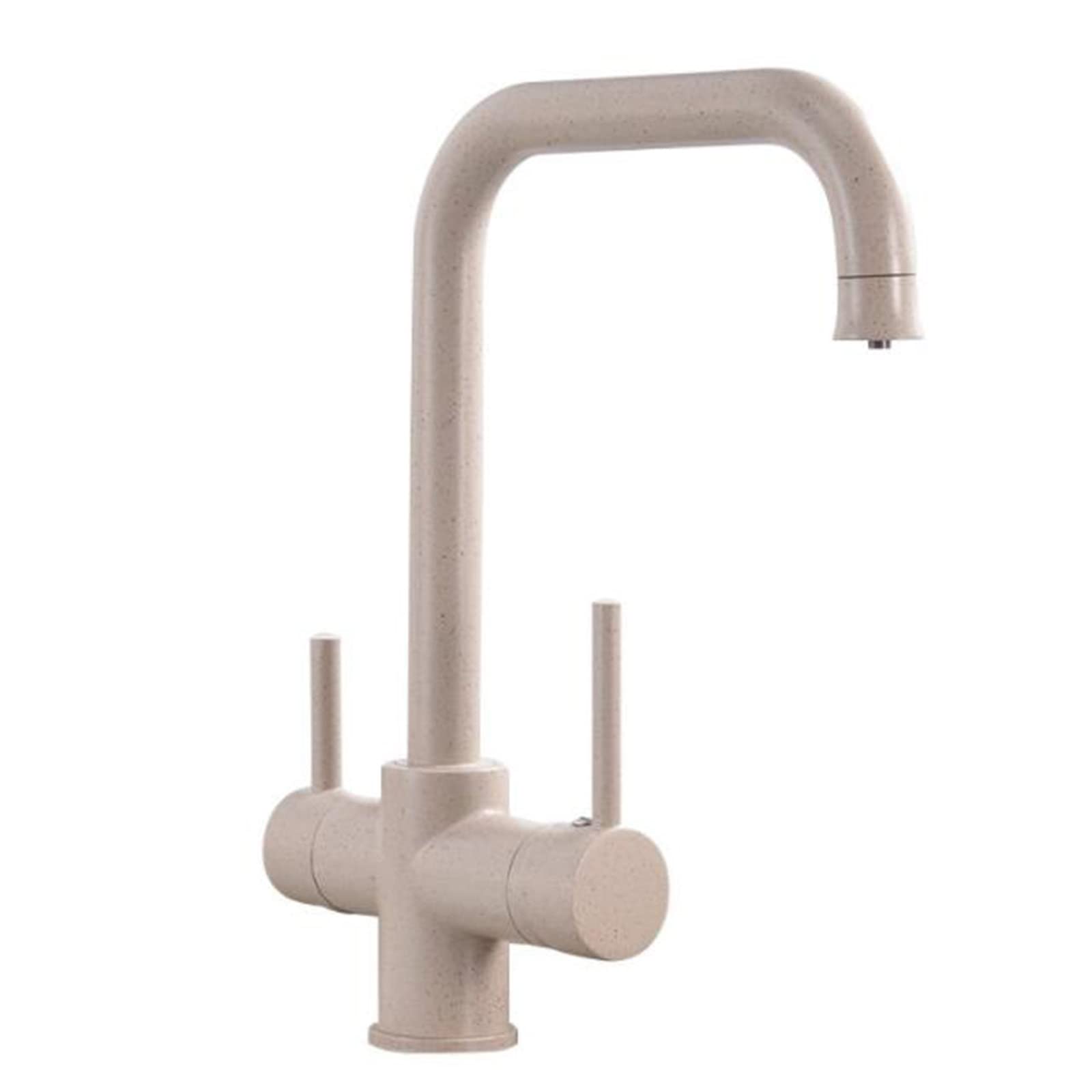 Robinet 3 voies cuisine droit en laiton gruau pour eau pure