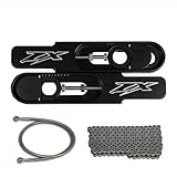 FTD Customs 2000-2005 ZX12 Swingarm Extensions Black Engraved - Made in USA (Extensions, Chain, and Brake Line)