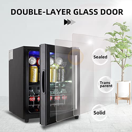 Krib Bling Beverage Refrigerator And Cooler For 80 Cans, Mini Refrigerator With Wire Adjustable Shelving, Small Drink Dispenser Machine For Soda, Water, Beer, Wine For Dorm, Office, Bar #TOP5