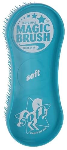 Kerbl Original Magic Brush Bürstensets Pferdebürste Pferdepflege Massagebürste, Jellyfish, 3er Set