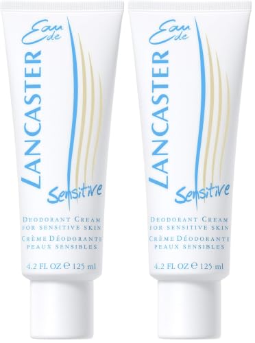 LANCASTER EAU DE LANCASTER - Desodorante en crema para hombre y mujer - Para pieles sensibles - 125 ml (Paquete de 2)