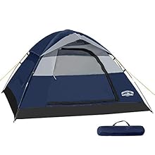 Pacific Pass 2/4/6 Person Family Dome Tent with Removable Rain Fly, Easy Setup for Camp Outdoor