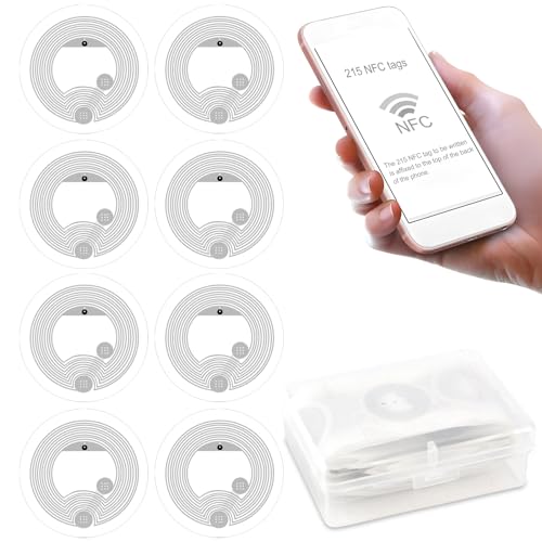 Pegatinas NFC Tag 50 unidades Nfc Nfc, NFC Tags Ntag215 Rfid para todos los teléfonos y dispositivos habilitados para NFC