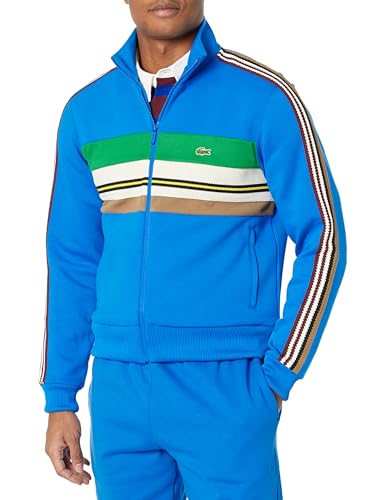 Lacoste Men's Full Zip Colorblock Track Sweatshirt