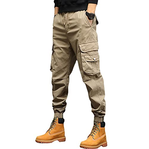 XYXIONGMAO Casual Overalls Functional Loose Trousers Tactical Harem Hip Hop Streetwear Techwear Cargo Pants for Men