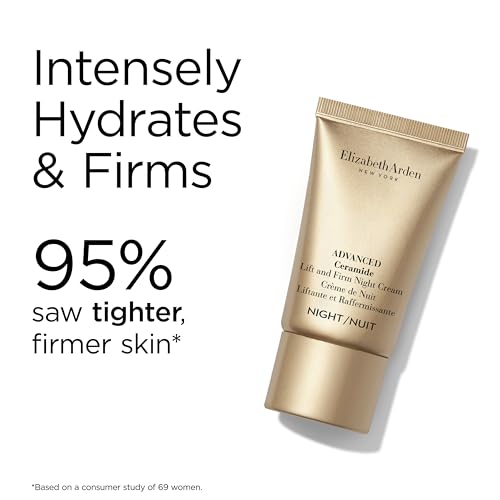 Revlon Consumer Products Corp. Elizabeth Arden Advanced Ceramide Lift and Firm Face Cream, Hydrating Moisturizer for Day or Night, Infused with Peptides, 1.7 fl oz