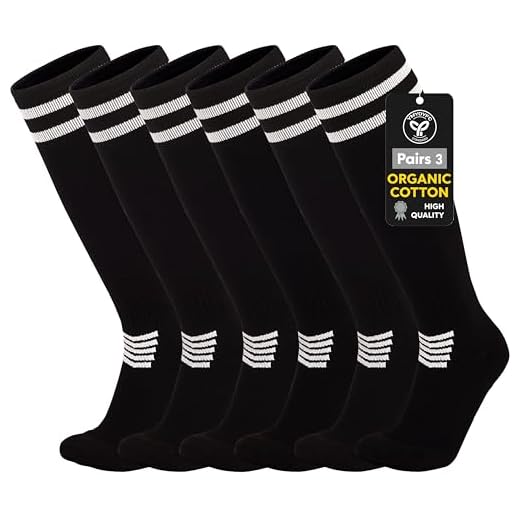YMYDYFC Kids Soccer Socks Cushion Cotton Comression Socks Baseball Sock For Youth Toddler Boys Girls Men Women Knee High Sock Black_3pack Small(4-8Years