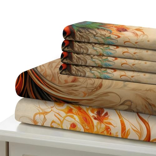 Parure de lit microfibre effet 3D oiseau fantastique - 7