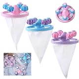 DOVBAN 3 Pezzi Sacchetti Filtranti per lavatrice,raccogli peli lavatrice,Riutilizzabili,Per Eliminare peli di Animali,Pelucchi e Fibre (Blu + Rosa + Viola)