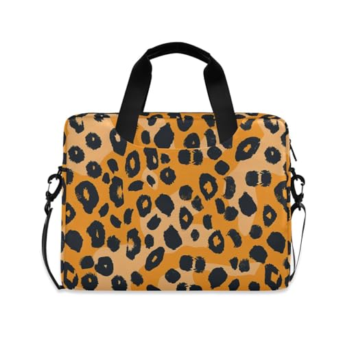 Bolso maletín para laptop 15.6" con estampado leopardo