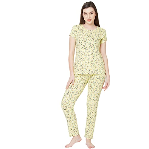 Image of Sweet Dreams Women's Cotton Printed Night Suit Set