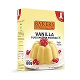 Bakers Pudding Powder, Instant Dessert Mix (80g (Pack Of 3), Vanilla)