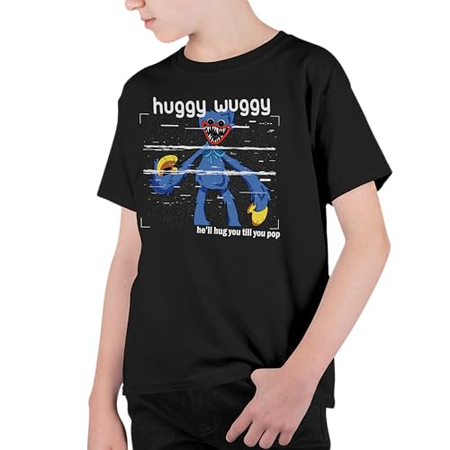 Isaac Morris Limited Poppy Playtime Huggy Time Hug You Till You Pop Boy's and Girl's Short Sleeve T-Shirt