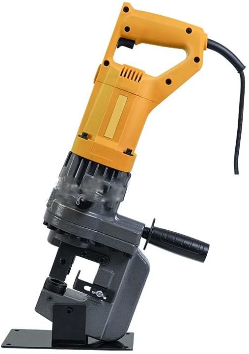 Hydraulic Channel Punching Machine, 12Ton Iron/Steel Punch Tool with 5 Dies (6.5-20.5mm), for Channel Steel (≤6mm), Safety Valve