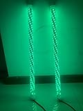 2PCS 2ft RGB Led Spiral Whip Lights Smartphone APP Bluetooth Control Multi-Colors - Accessories for...