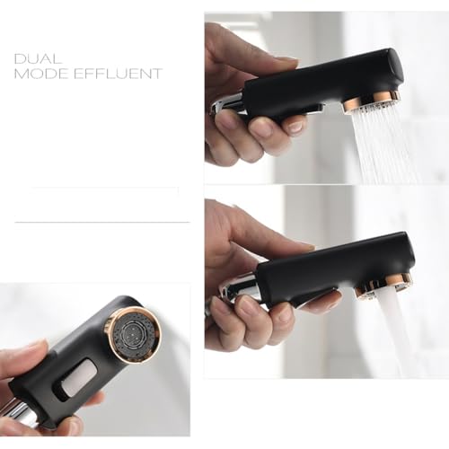Mitigeur de lavabo avec douchette extensible or robinet salle de bain