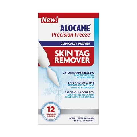 ALOCANE Precision Freeze, Skin Tag Remover, FDA-Cleared at-Home Cryotherapy Skin Tag Removal Kit with 12 Precision Tip Applicators, Helps Remove Skin Tags in As Little As 1 Treatment Cover
