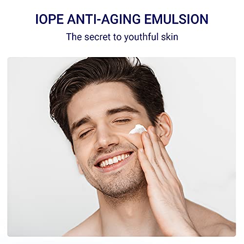 Iope Anti Aging Emulsion For Men - Revitalizing Anti-Aging Cream For Men - Anti Wrinkle Face Cream For Men With Natural Ingredients - Moisturizing Day And Night Lotion 4.05 Fl Oz By Amorepacific #TOP1