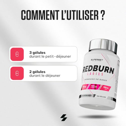 Superset Nutrition | Redburn Ladies (100 Caps) | Brûleurs de Graisse | Formulé pour affiner et tonifier – Image 4