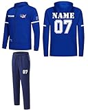 VIPOKO Custom Track Suits Mens,Personalized Sweatsuit Uniform with Logo for Team Casual Active Jacket and Pant for Youth