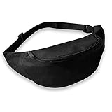 RESISTENTE AL AGUA Y DURADERA; La riñonera está hecha de nylon ultra ligero de alta calidad con doble costura reforzada, impermeable y realmente cómoda de llevar y de fácil acceso, cuenta con dos bolsillos para guardar todo tipo de objetos.