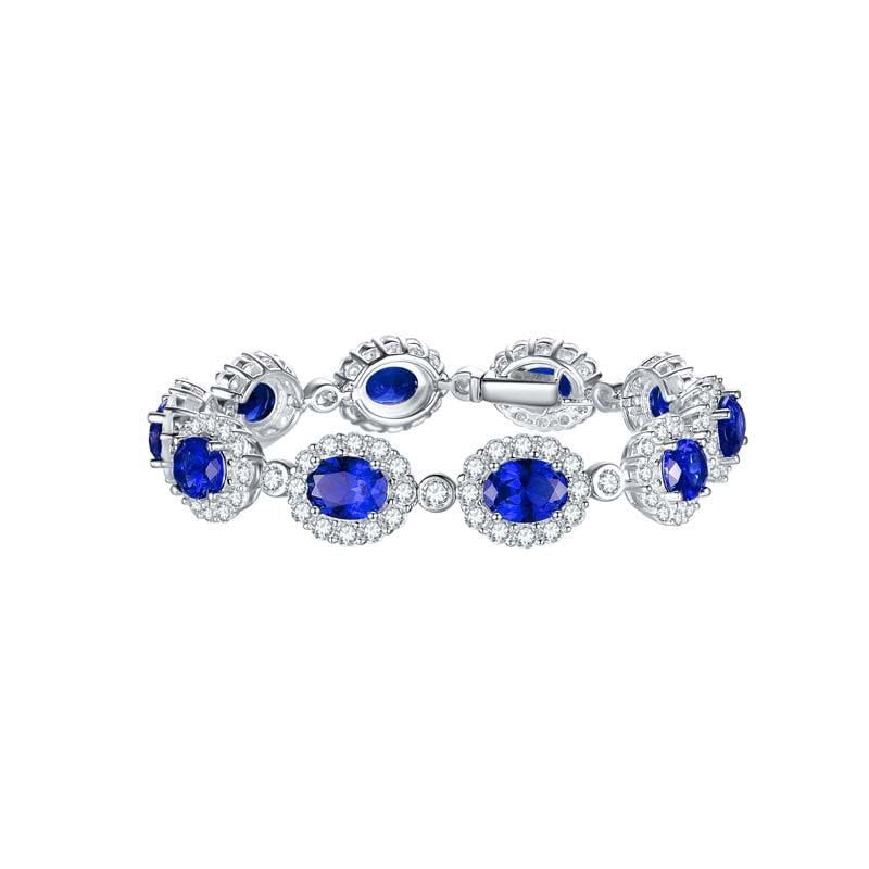 14K Gold Tennis Bracelets for Women Exuding Elegance with Sapphire and Moissanite, A Toast to September Birthdays with Classic Beauty