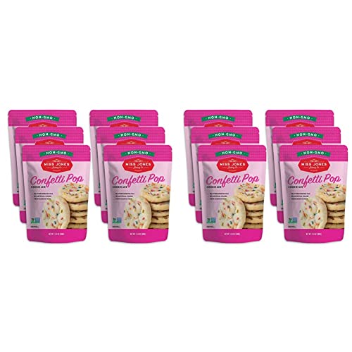 Miss Jones Baking 90% Organic Cookie Mix, Non-Gmo, Vegan-Friendly, Perfect For Birthdays: Confetti Pop (Pack Of 12) #TOP8