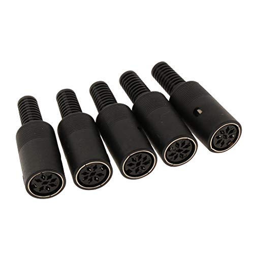 Conector Mini DIN Tipo 6 hembra Milageto para componentes de teclado y ratón 8