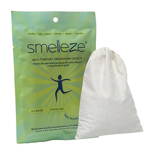 SMELLEZE Reusable Corpse Smell Deodorizer Pouch - Deodorizes Homes, Morgues, Funeral Homes, Hospitals, Nursing Homes, Ambulances, Body Bags & Furniture, 150 Sq. Ft. Coverage