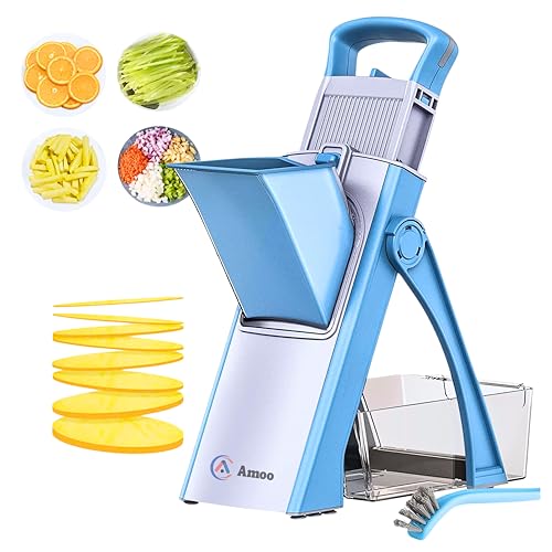 Catálogo para Comprar On-line Dicer - solo los mejores. 45 Cortador de mandolina multifuncional, Juliana y Dicer, picador de verduras ajustable 5 en 1 para patatas perfectas, utensilios de cocina, rebanadas de verduras y frutas en...