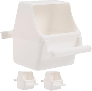 HAPINARY 3 Pçs Alimentador De Plástico Para Pássaros Dispensador De Comida Para Animais De Estimação Acessórios Para Gaiola De Pássaros Dispensador De Comida Para Pássaros Para Gaiola