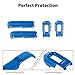 JWWY Hood Latches Decor Hood Hinge Cover Trim Fit for 2018-2024+ Jeep Wrangler JL JLU Sports Sahara Freedom Rubicon Unlimited Gladiator JT Exterior Accessories 4pcs Blue