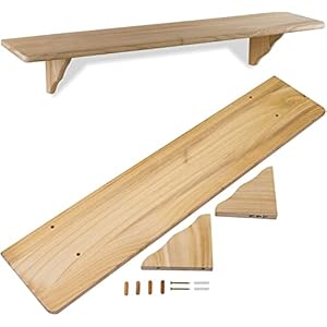 Core Products Pine Shelf – Durable Wall Mounted Floating Wooden Shelf 2, 3, 4 Feet (1180 x 190 x 16 mm)