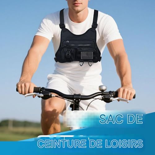 Pochette téléphone légère de poitrine pour courir sans gêne
