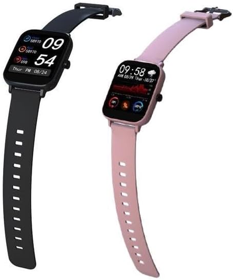 Bluetooth 4.2 Akıllı Saat Kalp Hızı IP67 Su Geçirmez Android IOS Siyah - Görsel 3