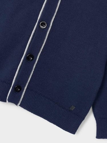 Cardigan para niño Azul Mayoral con botones de punto transpirable 3
