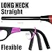 4 Pcs Long Lighters Candle Lighters, Flexi & Straight Long Neck Refillable Butane Lighter for Camping Fireplace Party BBQ Grill (Without Fuel)