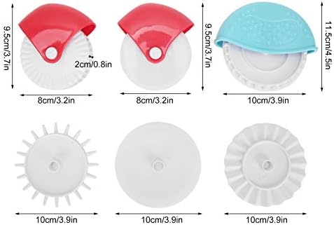 Roller Cutter, Plastic Pastry Cutting Wheel, Ergonomic Practical Convenient WearResistant Sugar Cubes for Pies Puff Pastry Pasta