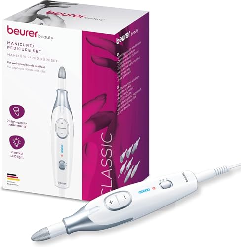 Beurer MP42UK Pedicure & Manicure Set Nail Care Professional Kit 7 Attachments option