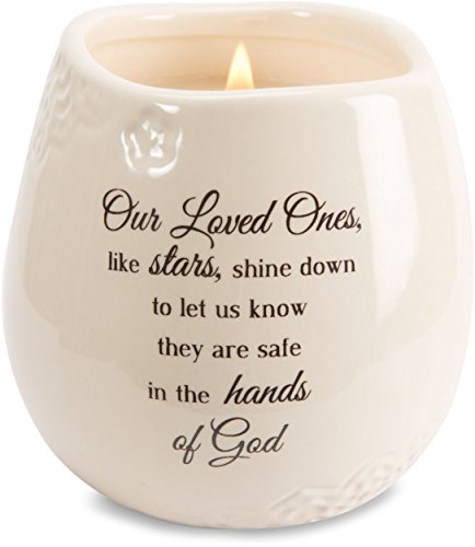 Pavilion Gift Company - Light Your Way Memorial 19175 in Memory Loved Ones Shine Ceramic Soy Wax Candle