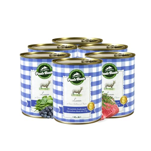 Pauls Beute Lamm mit Spinat & Heidelbeeren Nassfutter