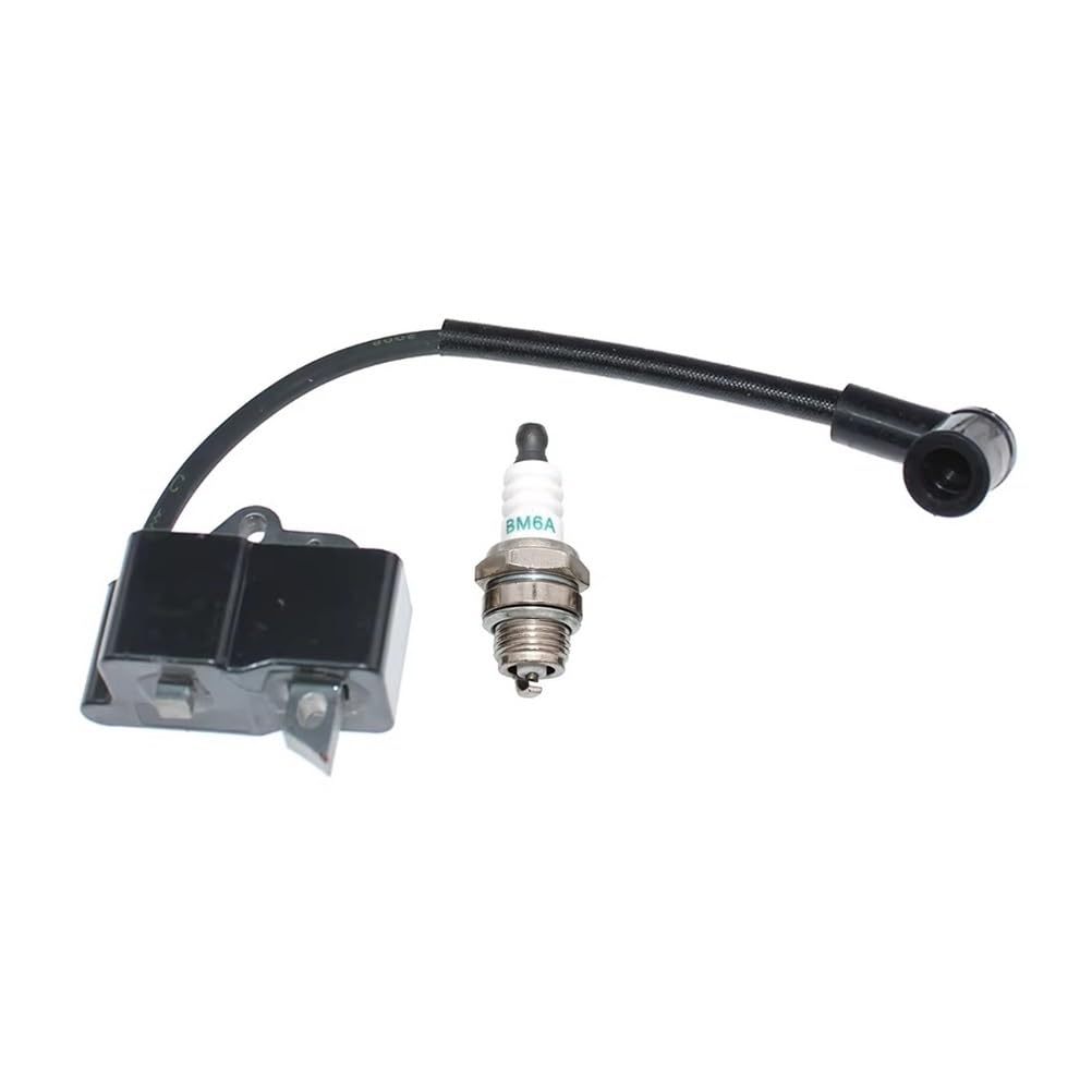 Bobine d'allumage 41374001350 compatible Stihl FS80 FS85 HS75 KM85 avec bougie
