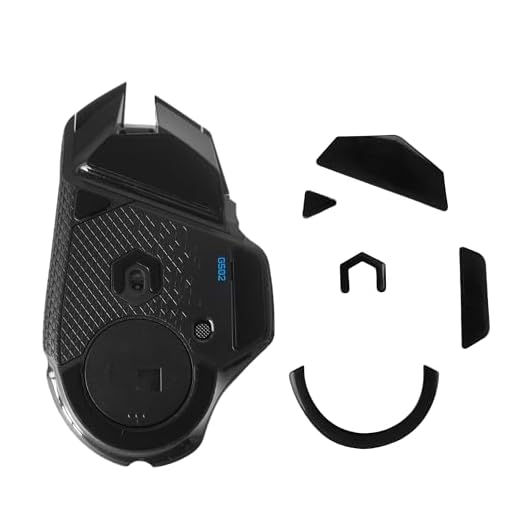 kwmobile Mouse Feet Sticker kompatibel mit Logitech G502 Wireless Ersatz Glider - Mausfüße passgenau - Maus Glides in Schwarz